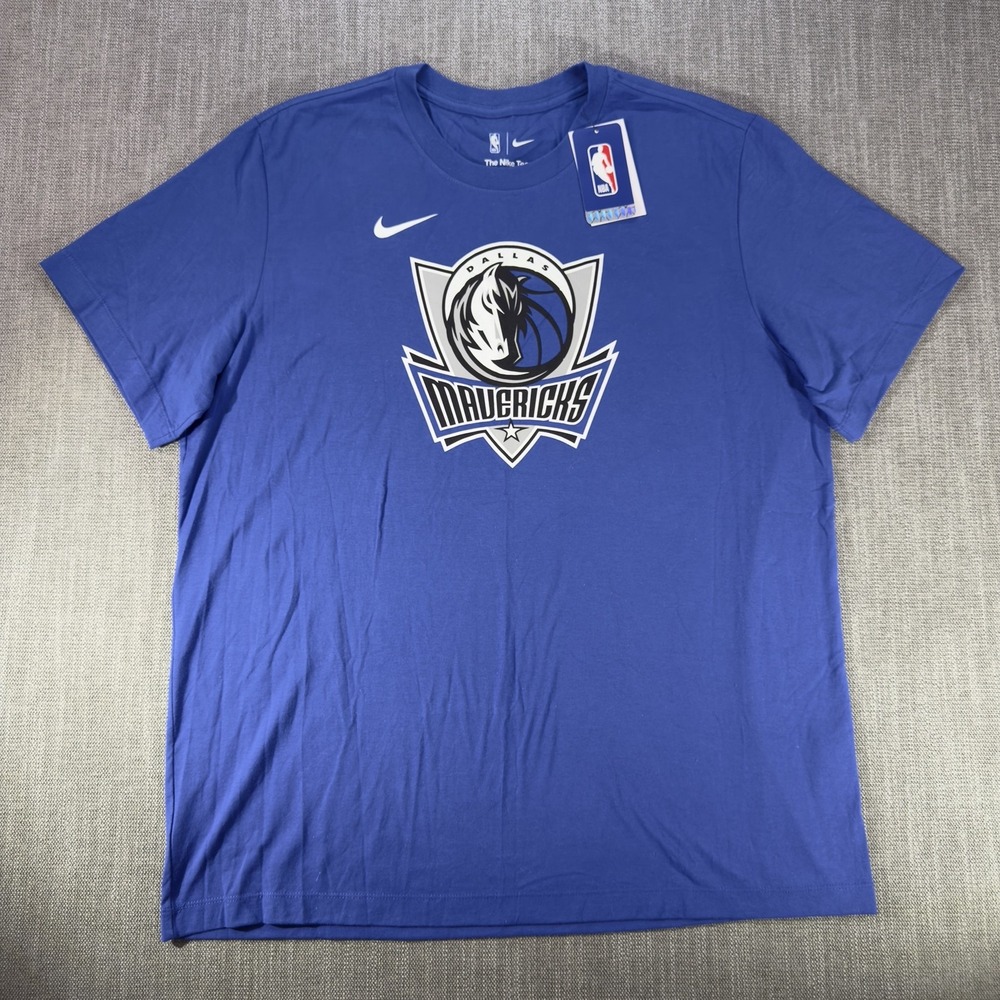 Dallas Mavericks Shirt Mens XL Blue NBA Basketball Nike The Nike Tee Graphic